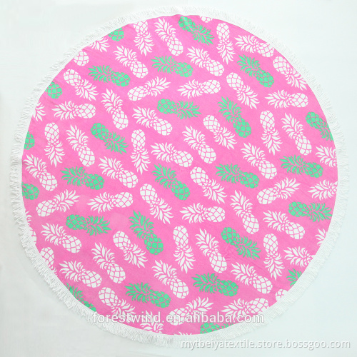 High Quality Cotton Tassel Mandala Beach Round Towel